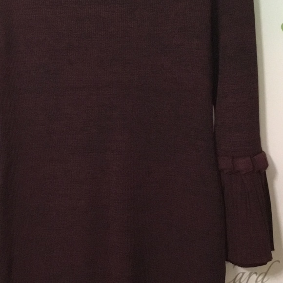 👗Women's Nina Leonard Bell Sleeve Ribbed Sweater Dress~Size Large👗 - Picture 9 of 9